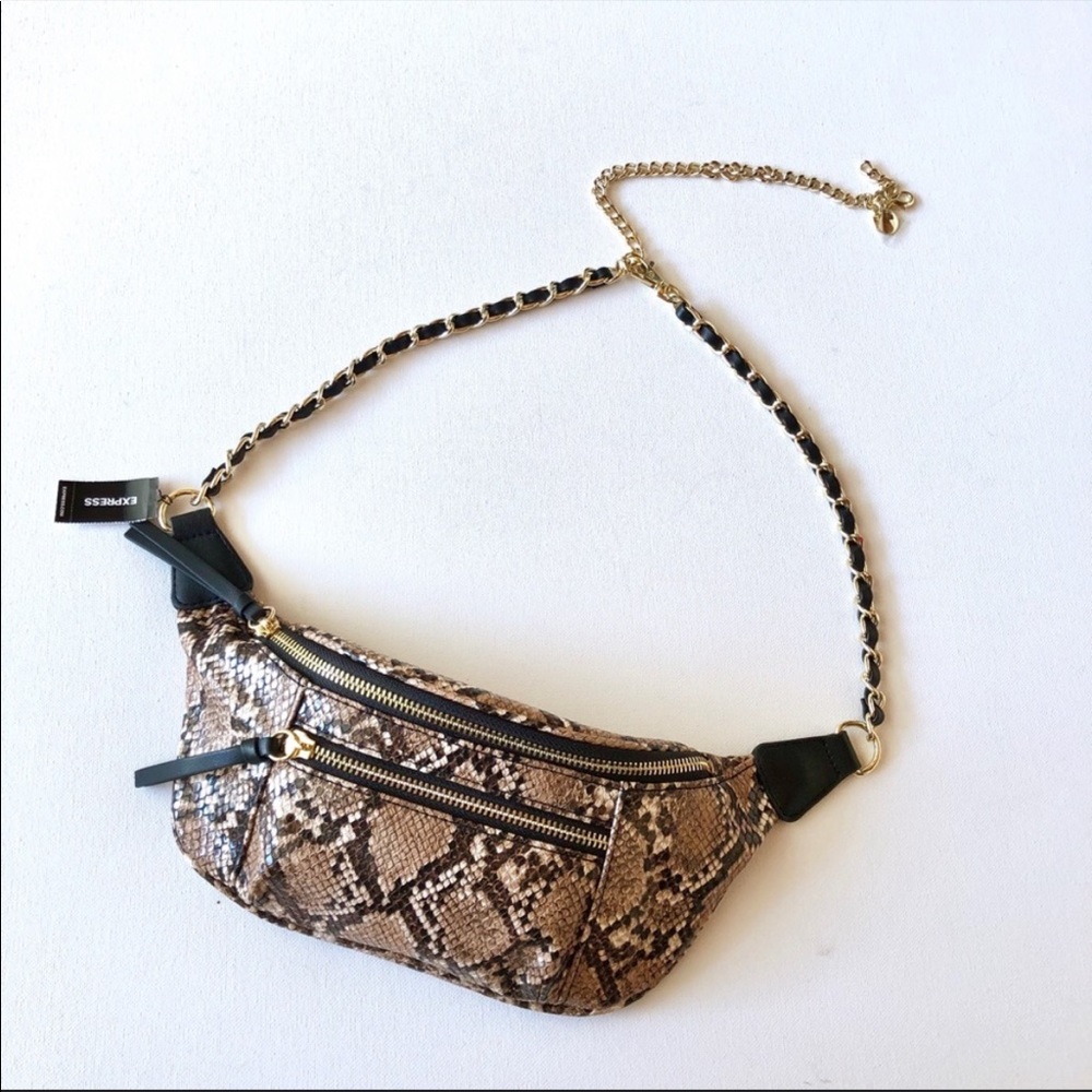 Express Snakeskin Bag